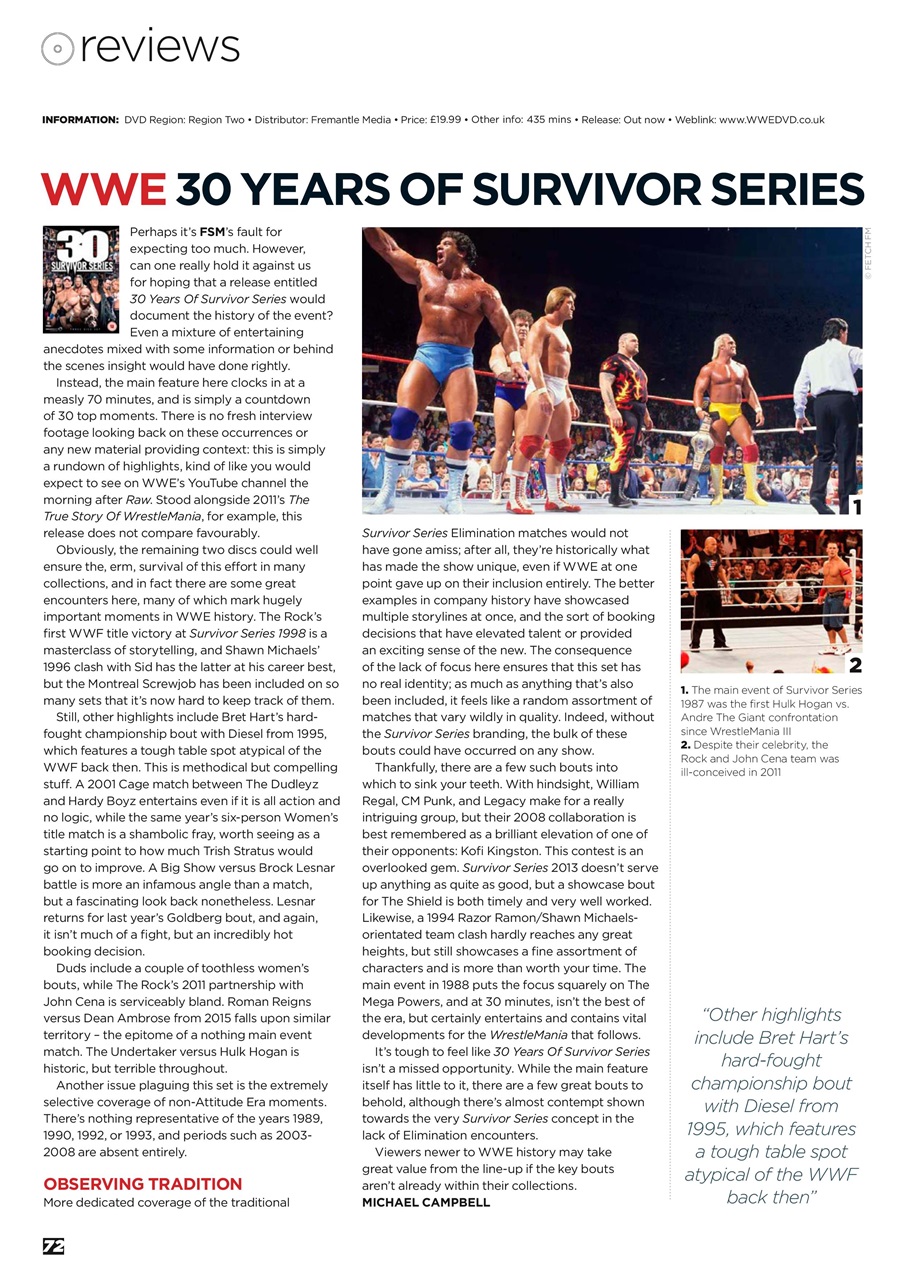 Wrestletalk Magazine Preview Pages