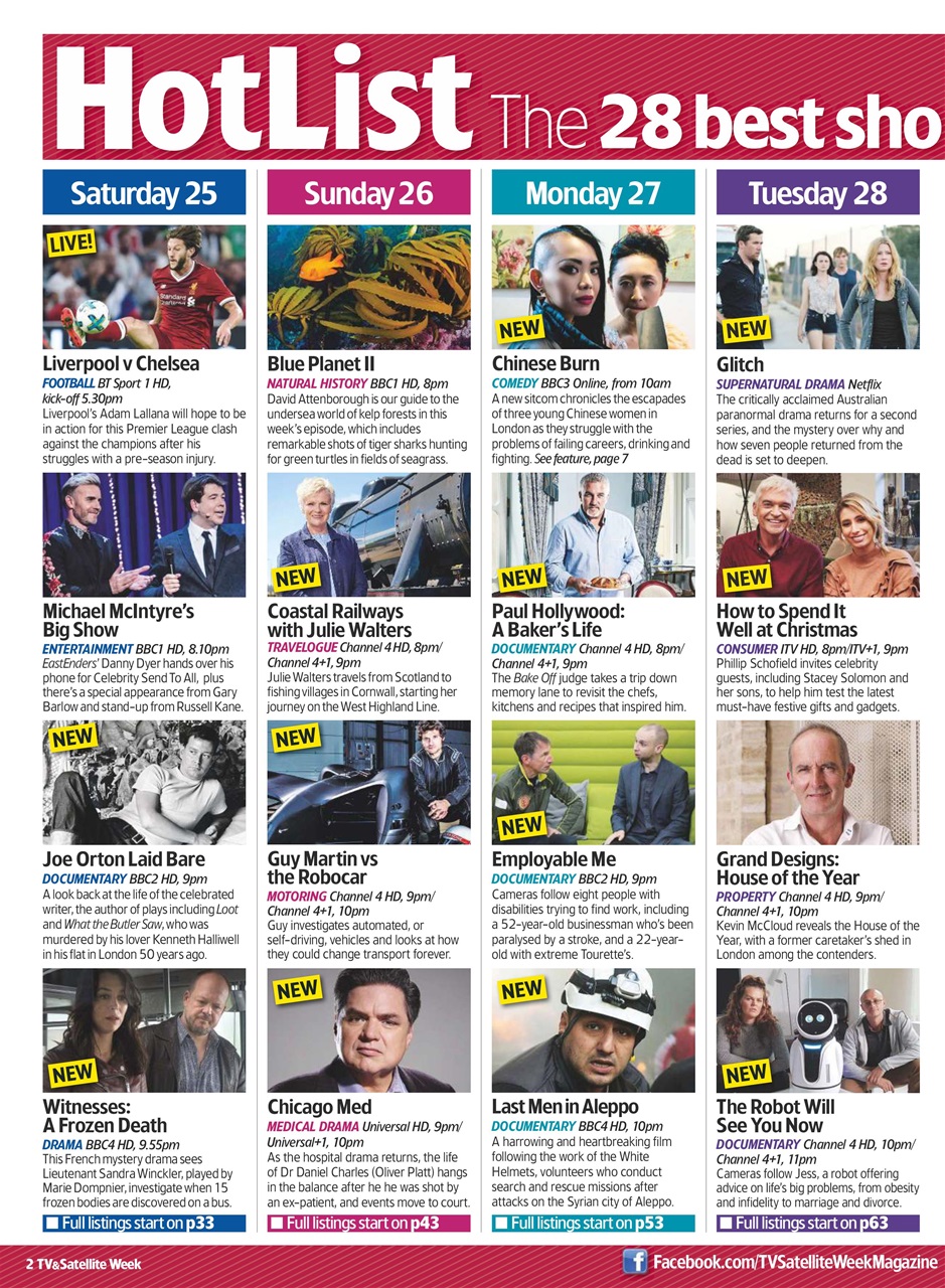 TV & Satellite Week Preview Pages