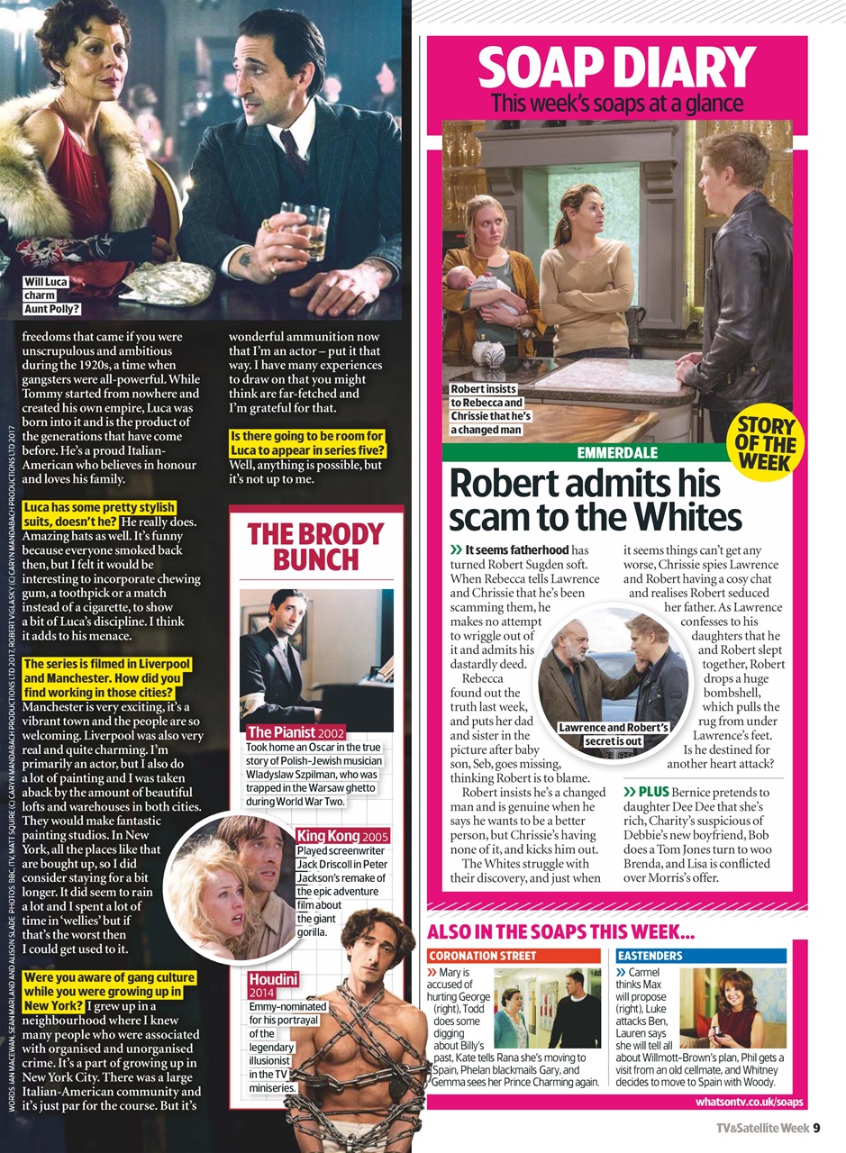 TV & Satellite Week Preview Pages