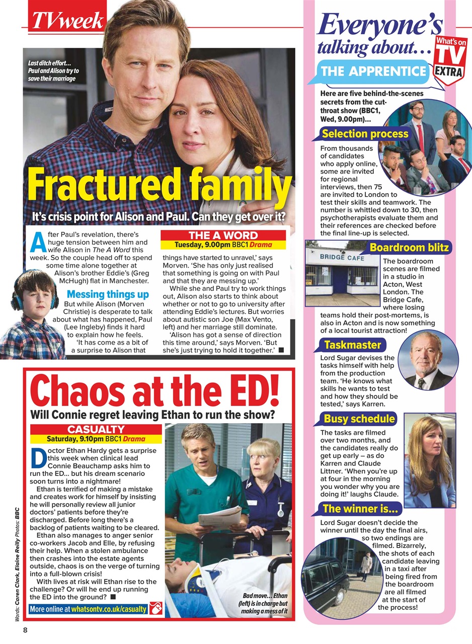 What's on TV Preview Pages