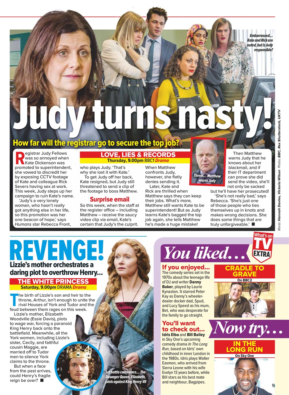 What's on TV Preview Pages