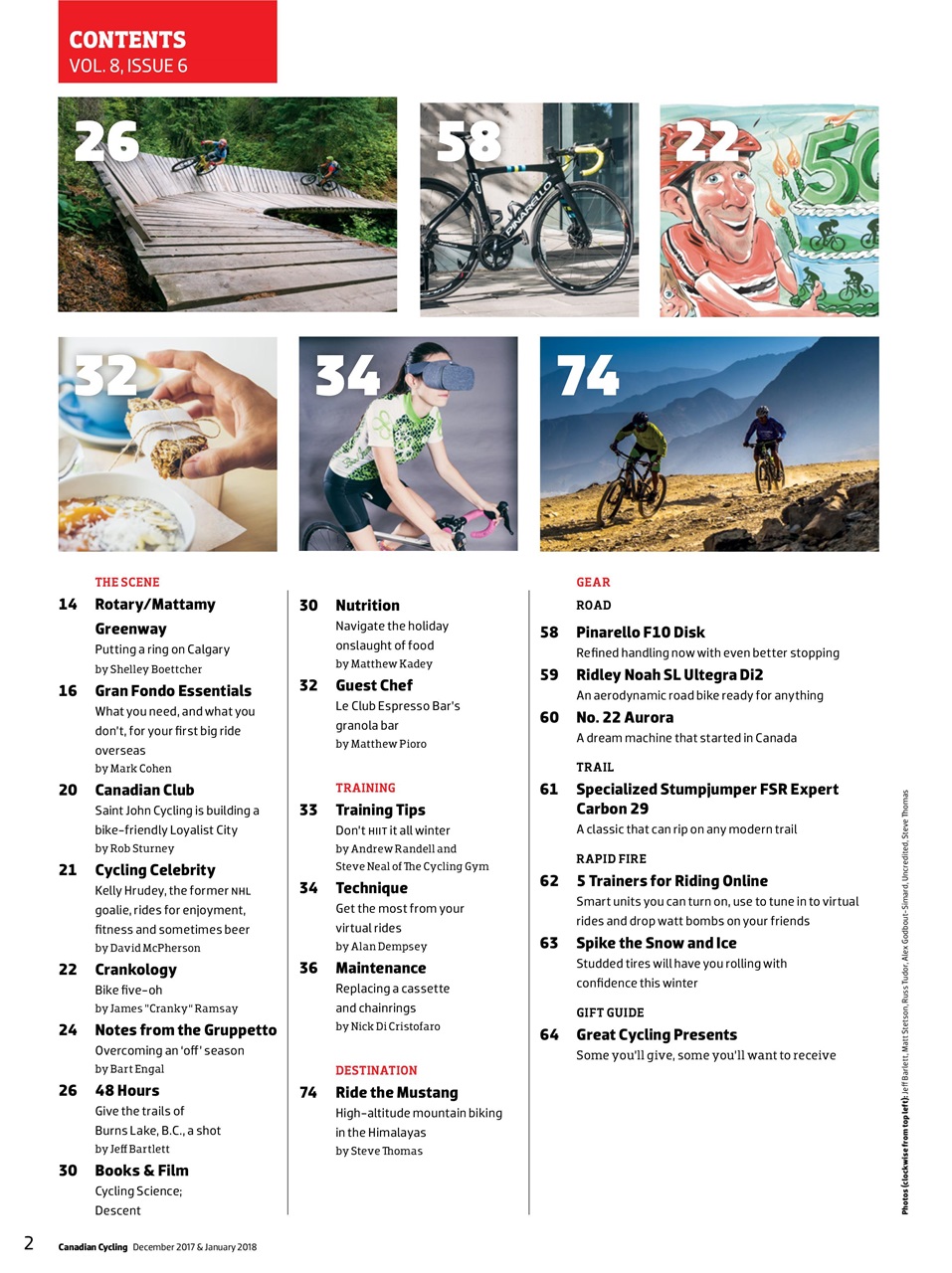 Canadian Cycling Magazine Preview Pages
