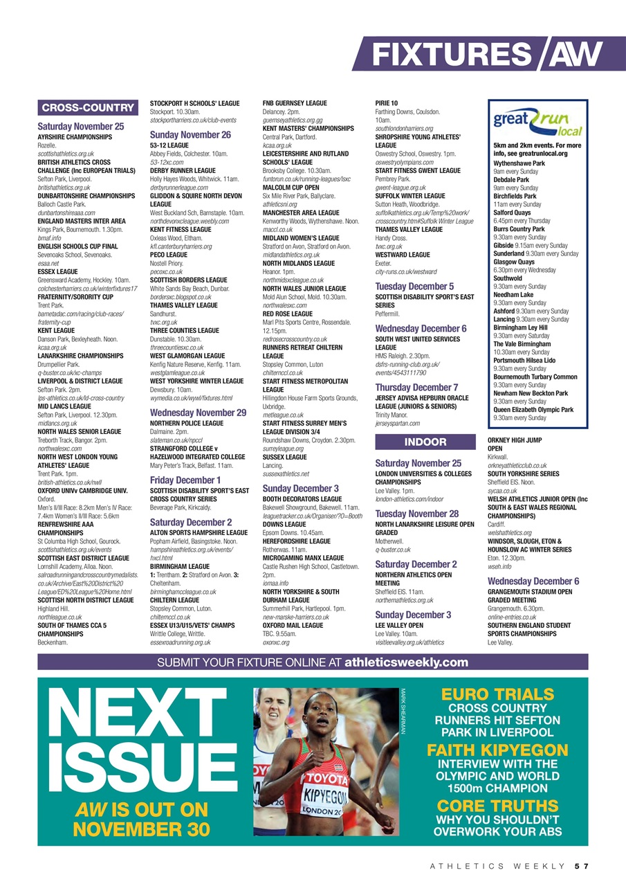 AW – Athletics Weekly Magazine Preview Pages