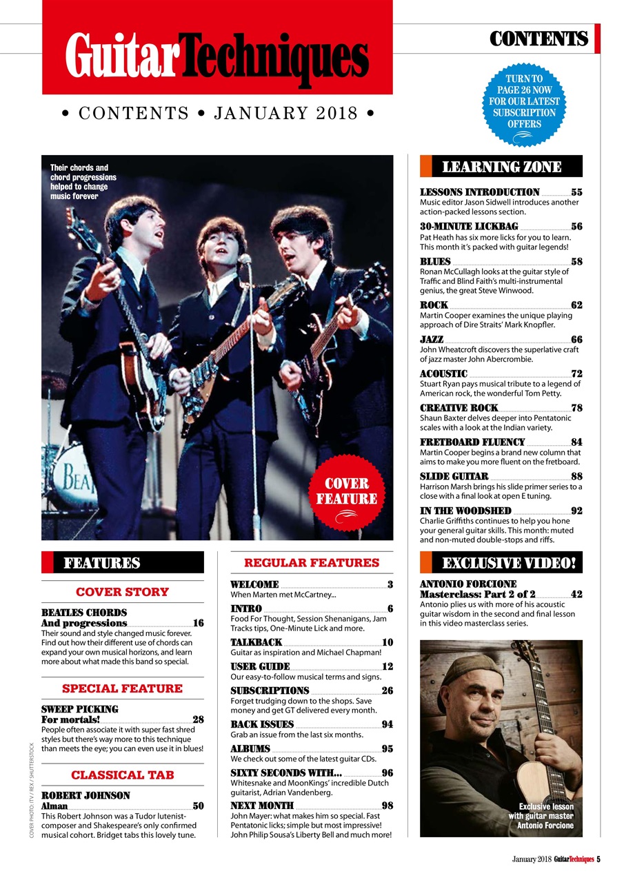 Guitar Techniques Preview Pages