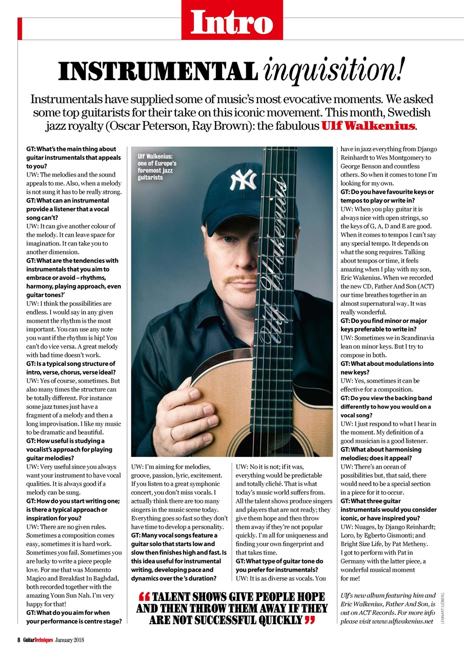 Guitar Techniques Preview Pages