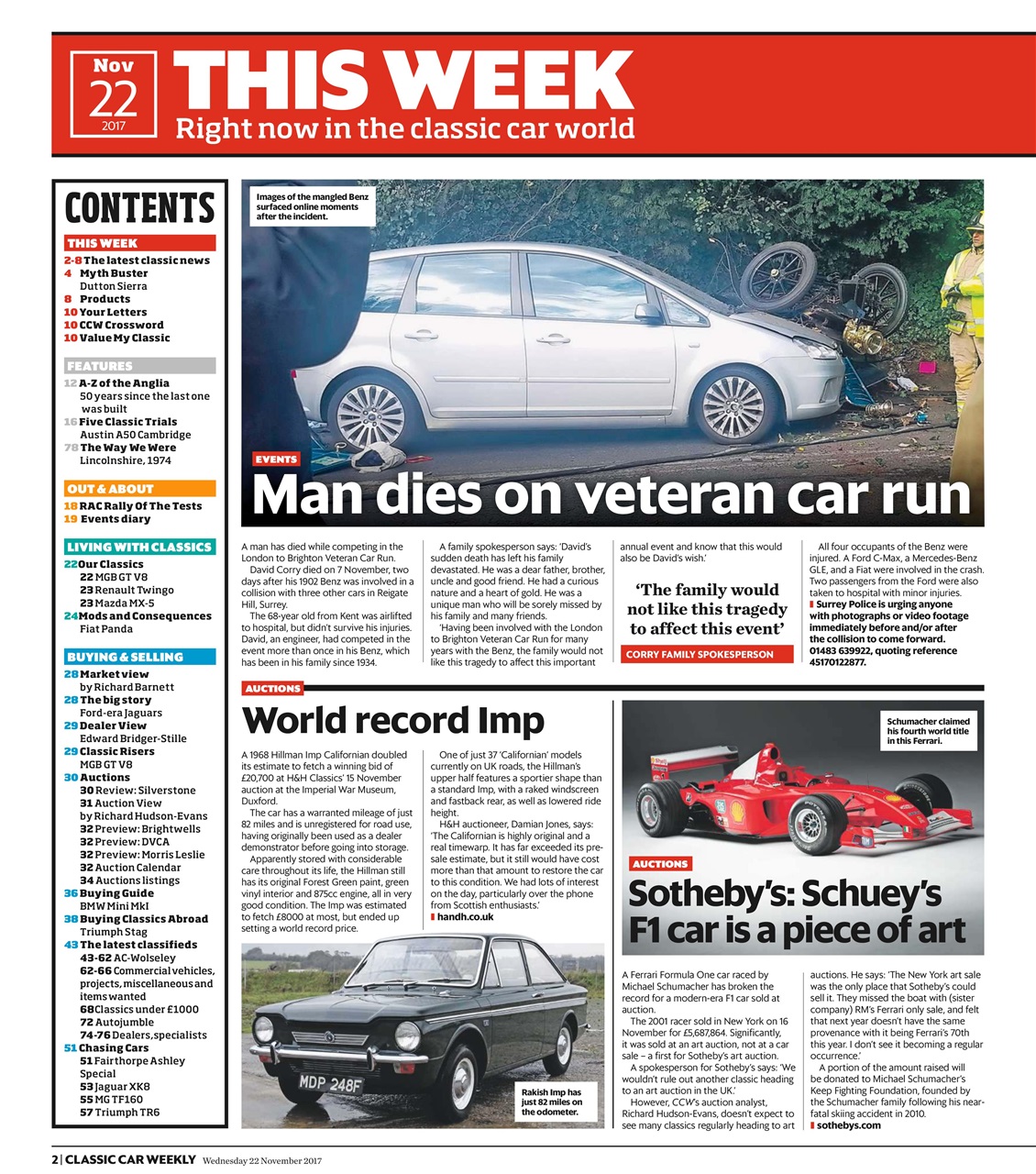 Classic Car Weekly Preview Pages