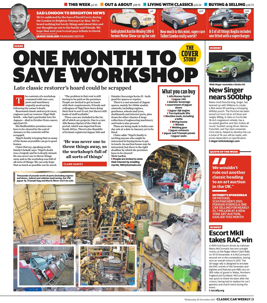 Classic Car Weekly Preview Pages