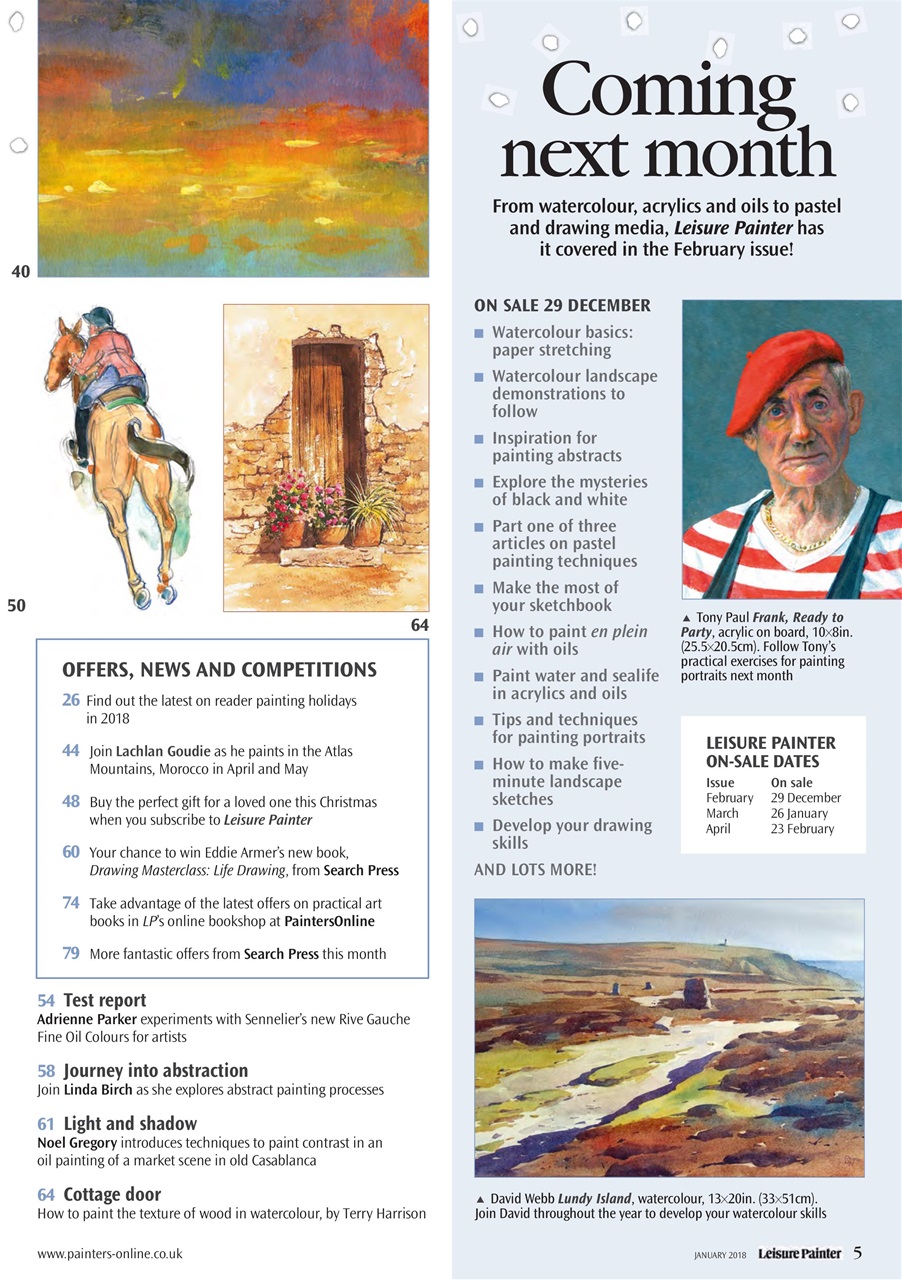 Leisure Painter & The Artist Preview Pages