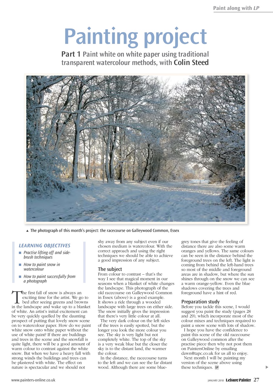 Leisure Painter & The Artist Preview Pages