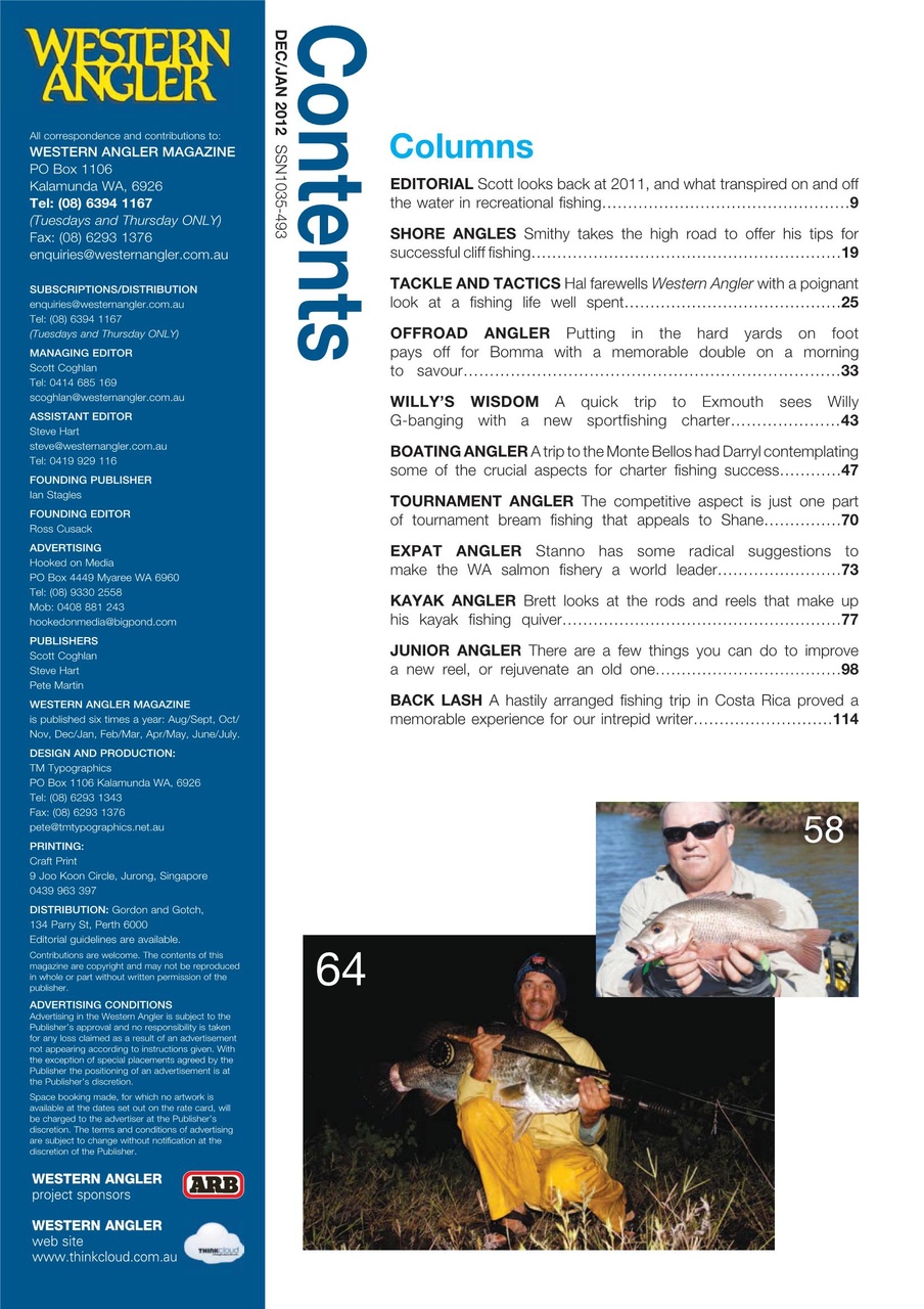 Western Angler Preview Pages