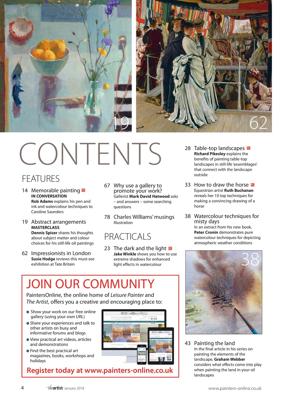The Artist Preview Pages