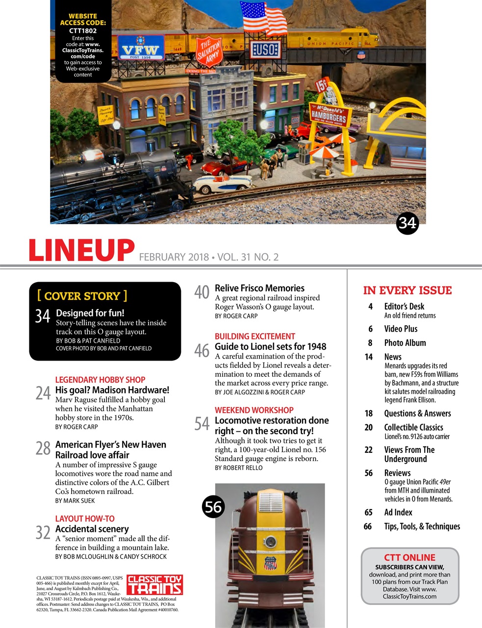 Classic Toy Trains Preview Pages