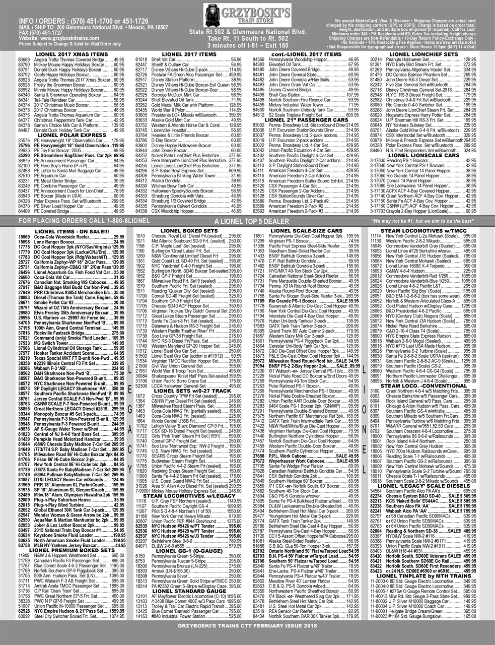 Classic Toy Trains Preview Pages