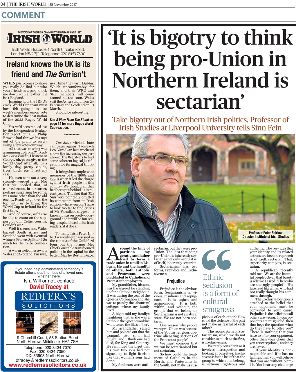 Irish World Preview Pages