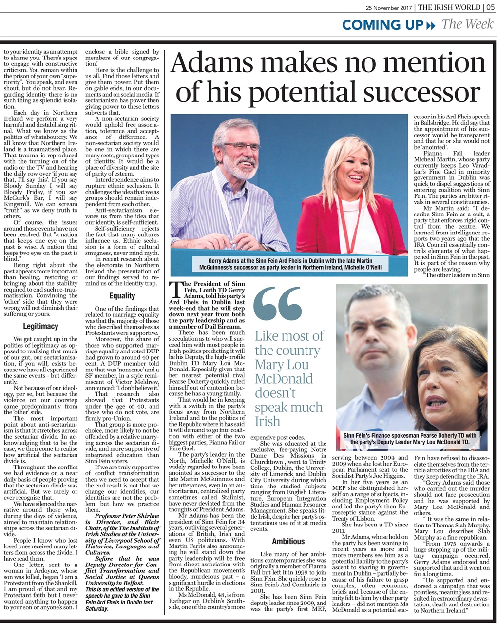 Irish World Preview Pages