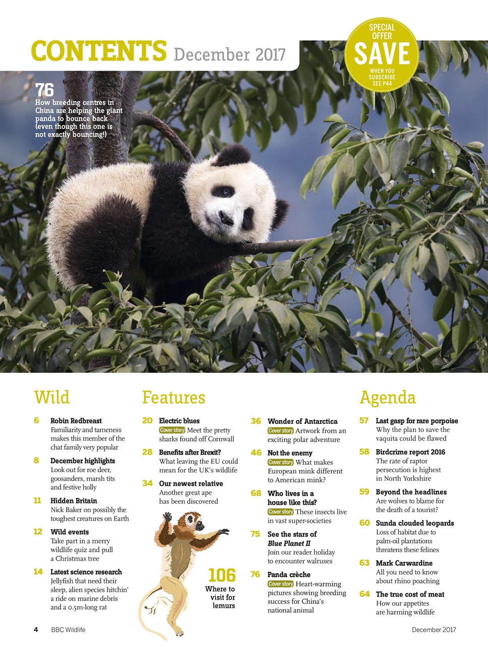 BBC Wildlife Magazine Preview Pages