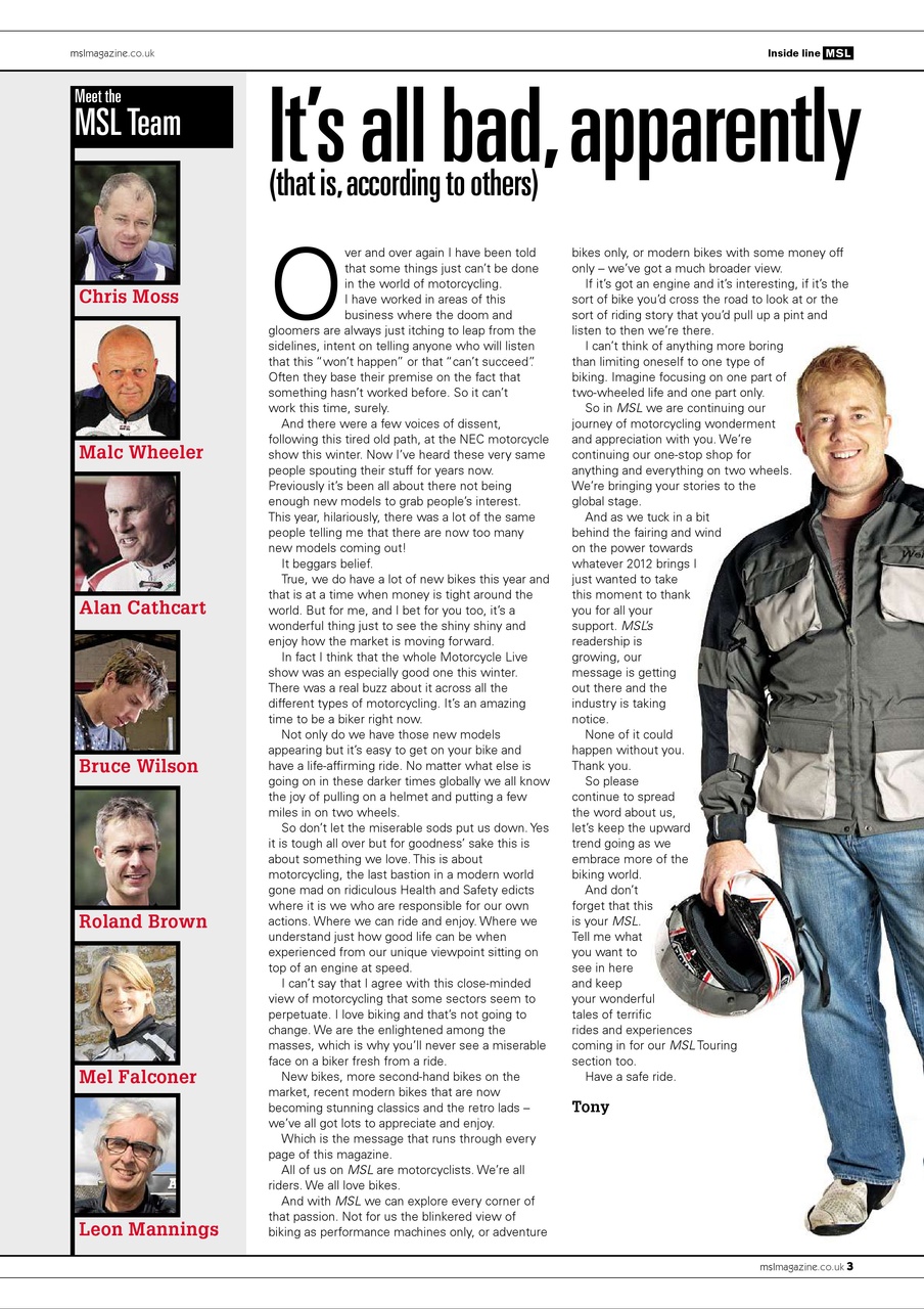 Motorcycle Sport & Leisure Preview Pages