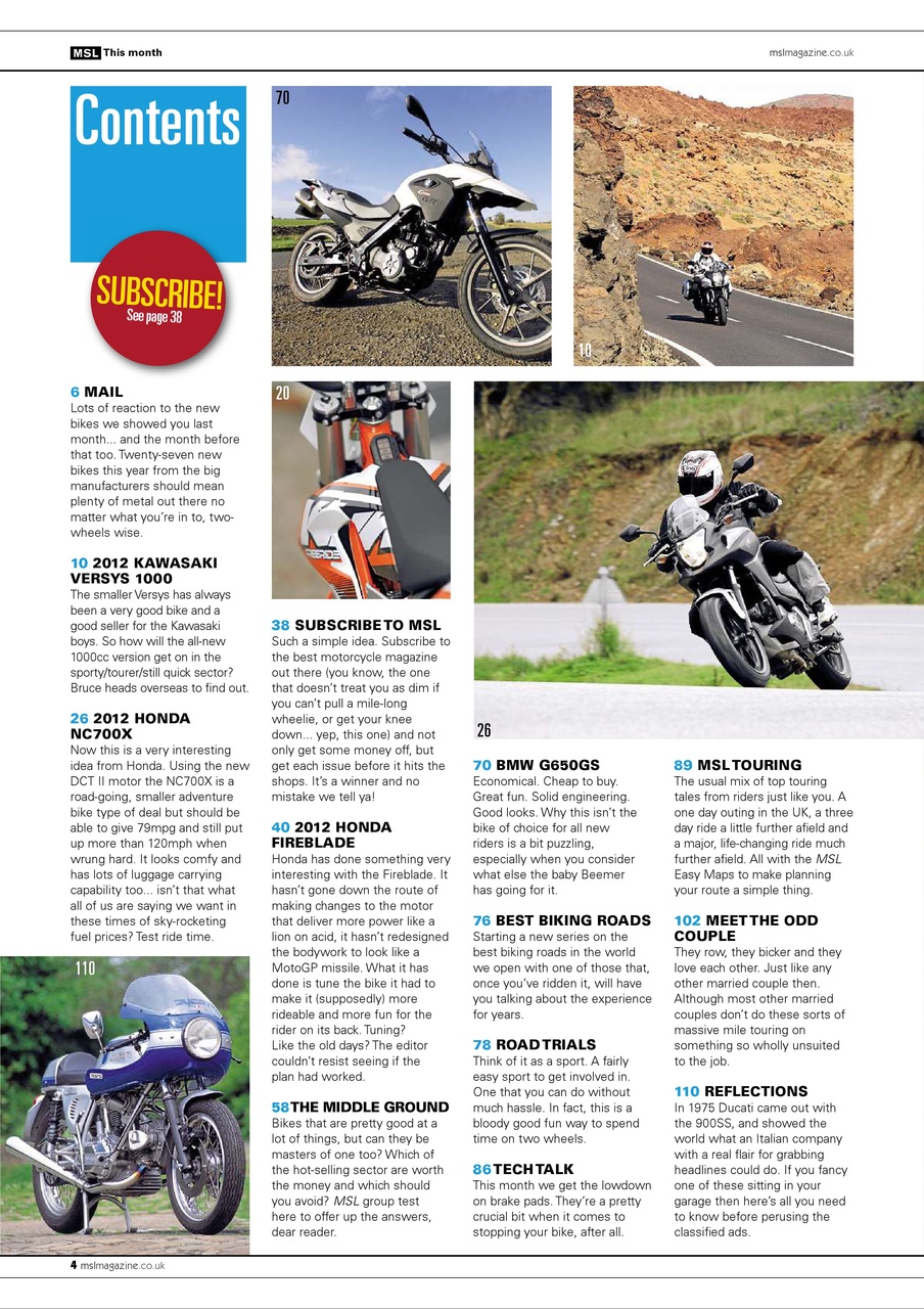 Motorcycle Sport & Leisure Preview Pages