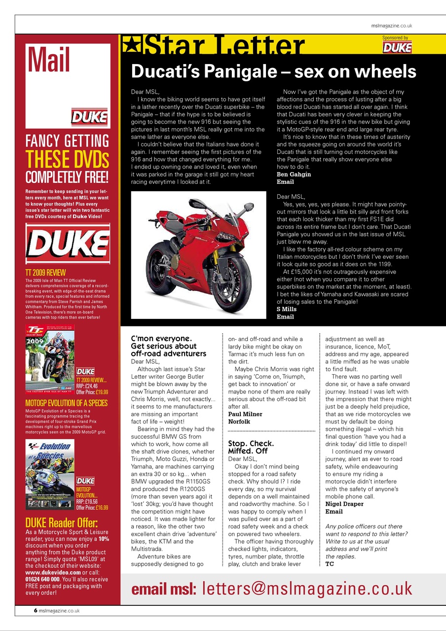 Motorcycle Sport & Leisure Preview Pages