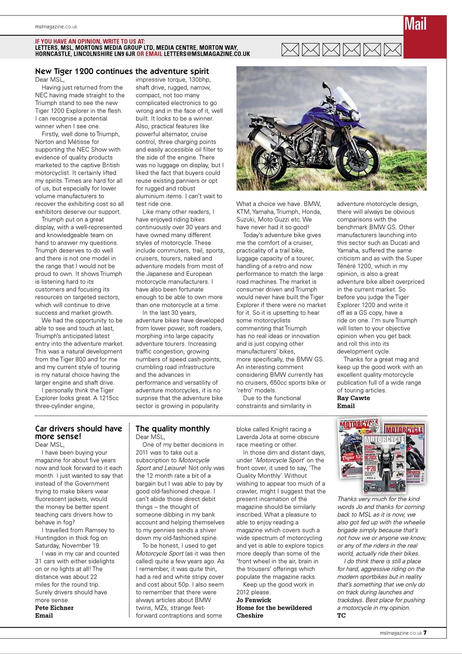 Motorcycle Sport & Leisure Preview Pages