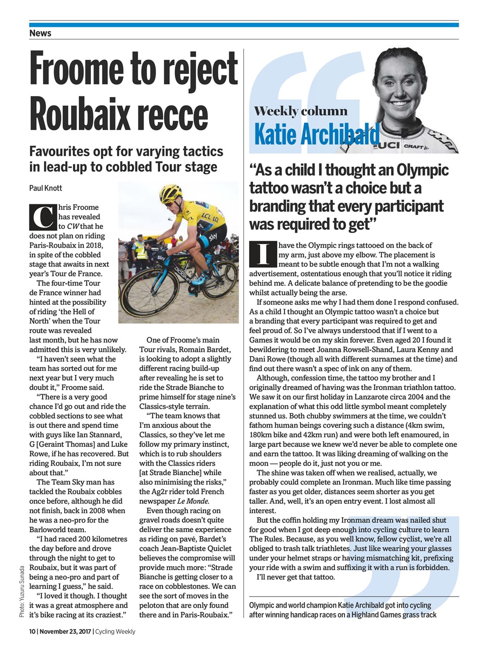 Cycling Weekly Preview Pages