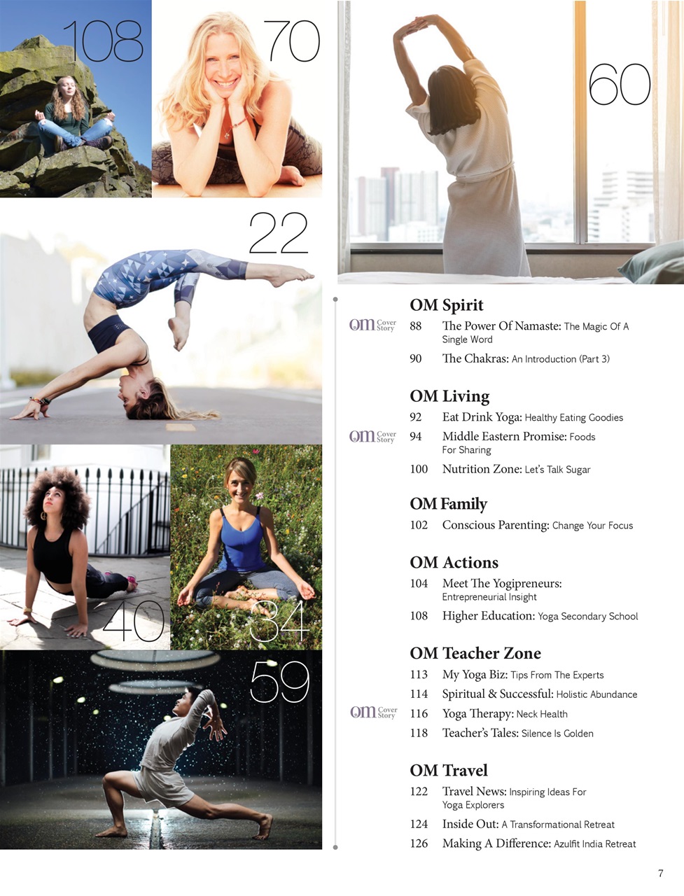 OM Yoga Magazine Preview Pages