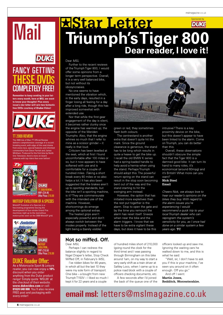 Motorcycle Sport & Leisure Preview Pages
