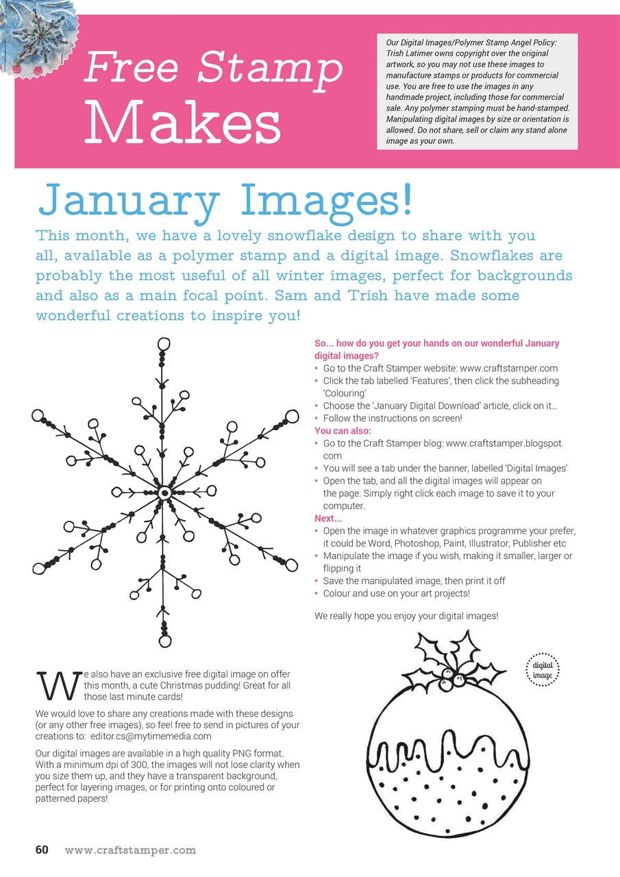 Craft Stamper Preview Pages