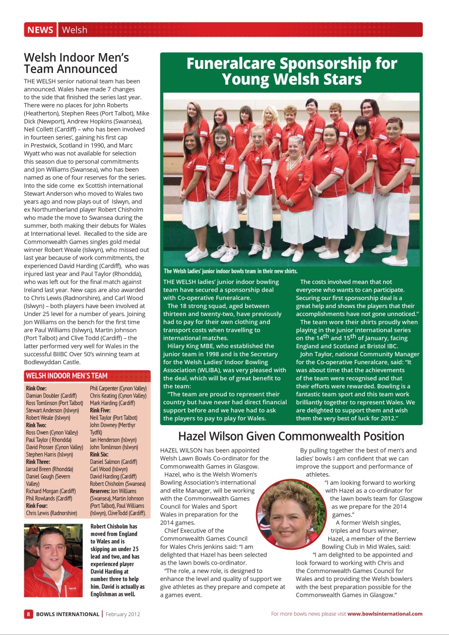 Bowls International Preview Pages