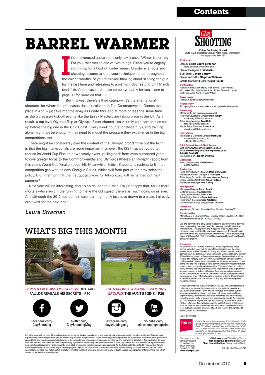 Clay Shooting Preview Pages