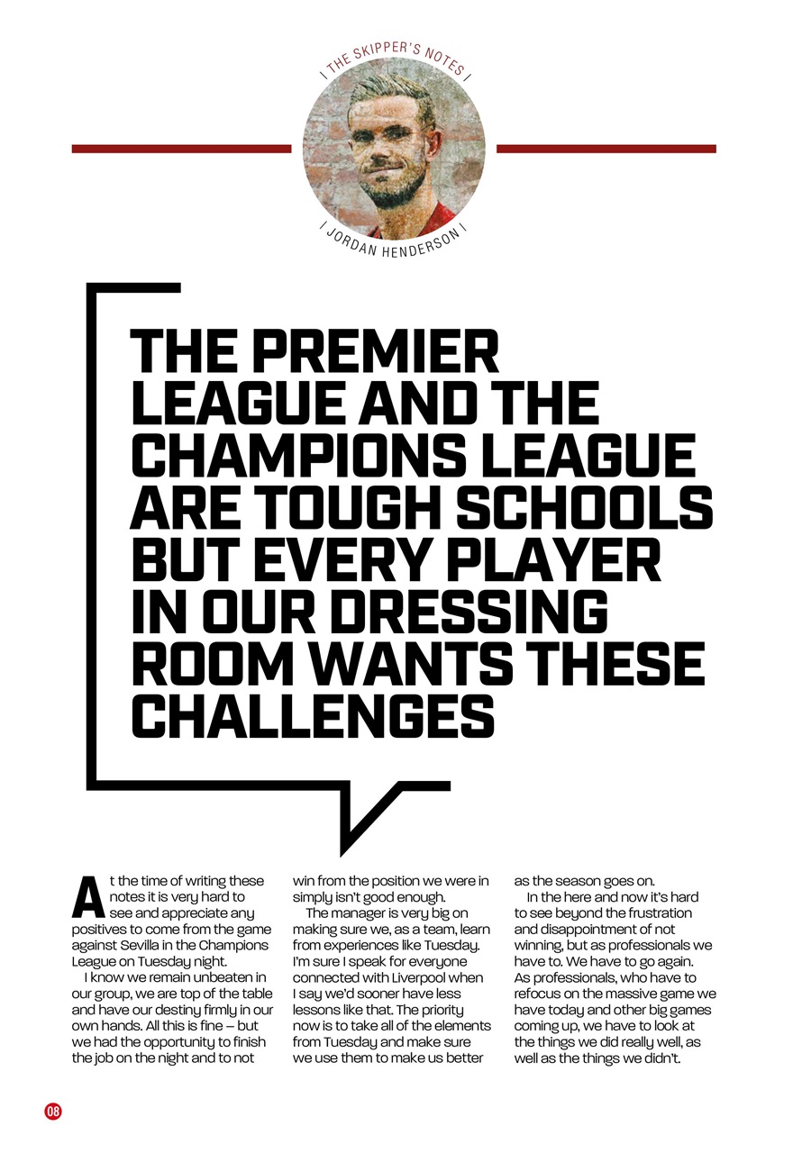 Liverpool FC Programmes Preview Pages