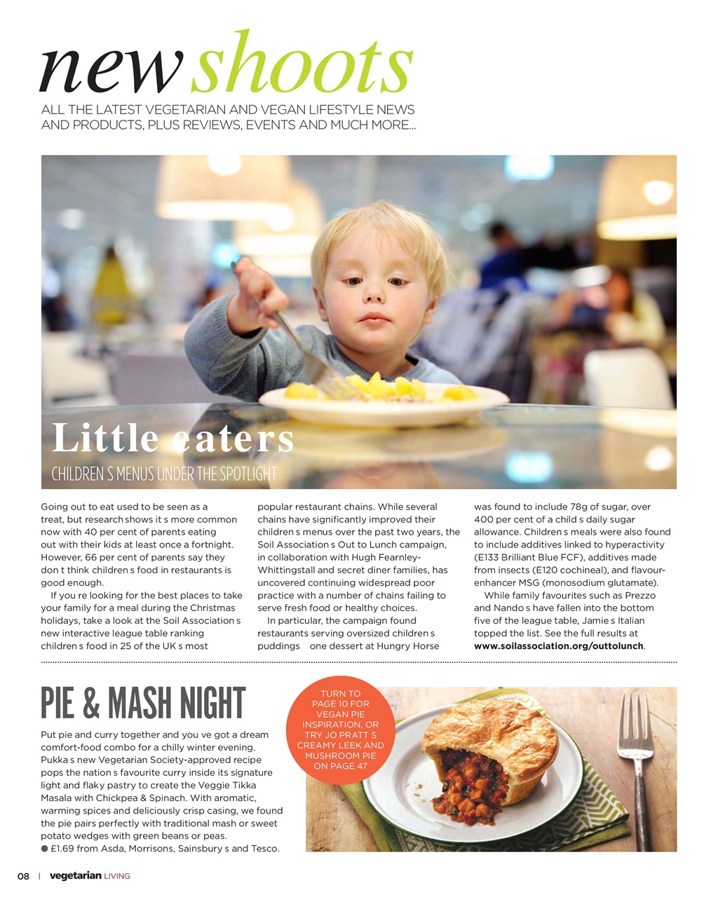 Vegetarian Living Preview Pages