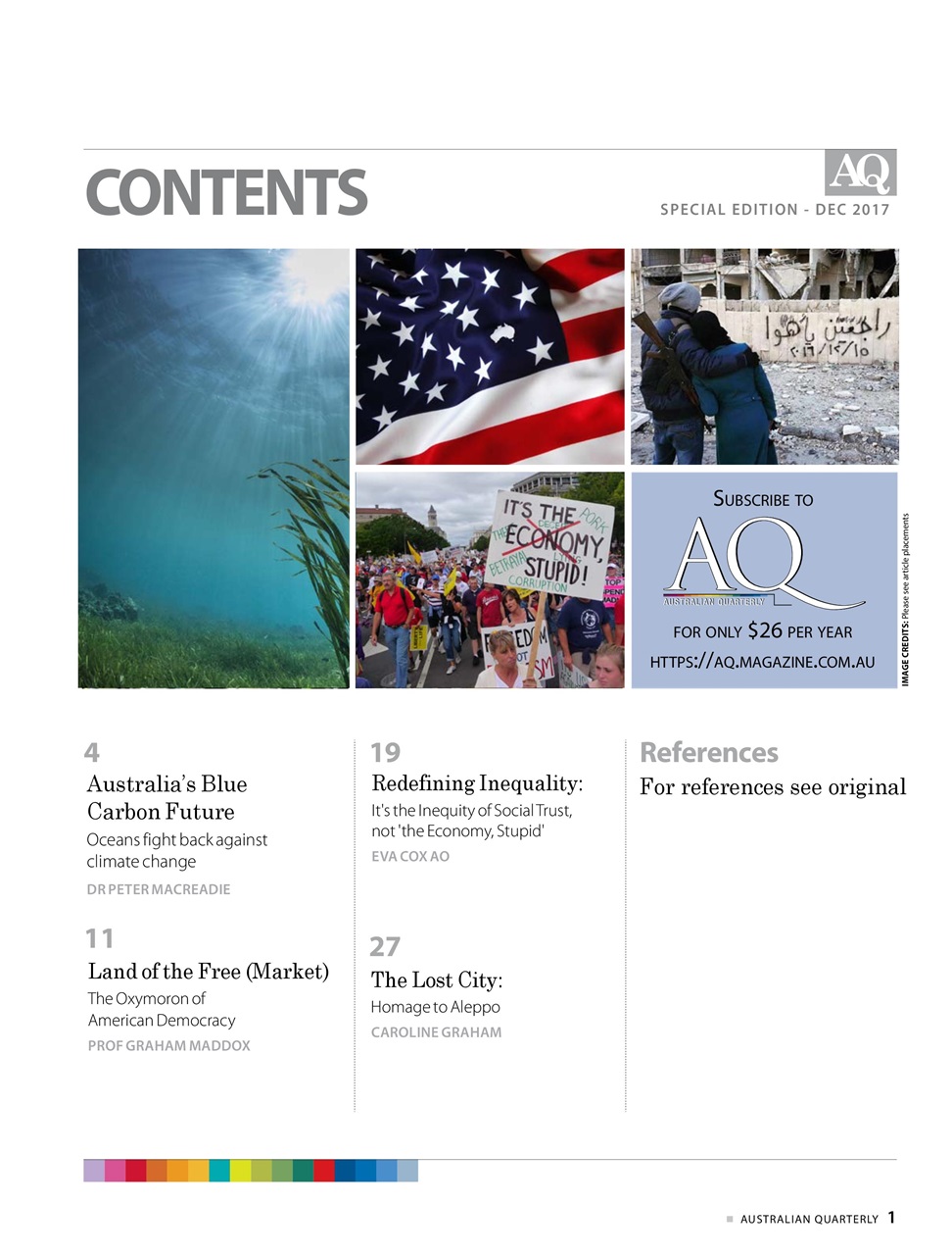 AQ: Australian Quarterly Preview Pages
