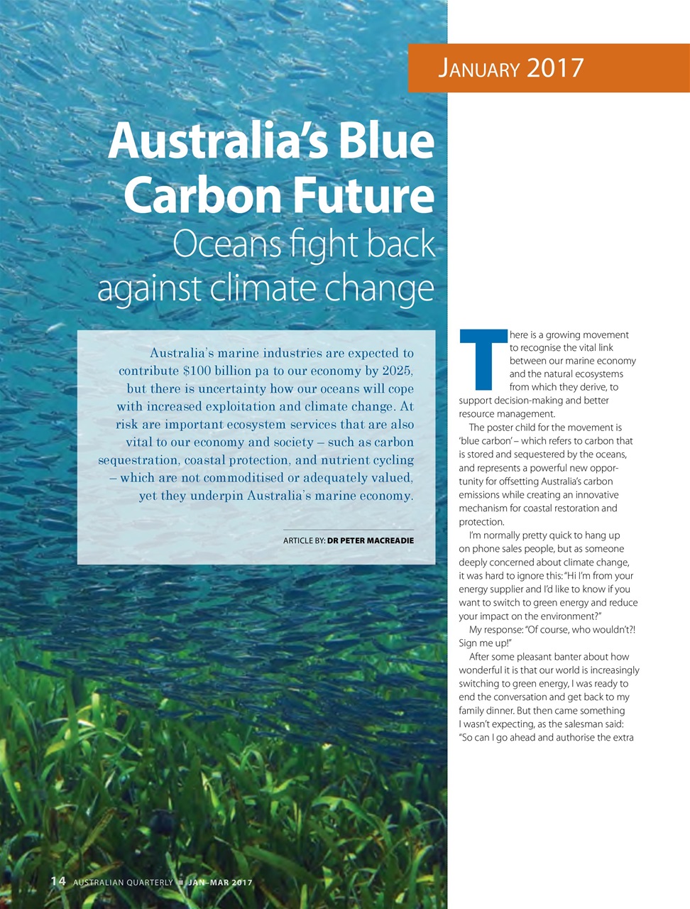 AQ: Australian Quarterly Preview Pages