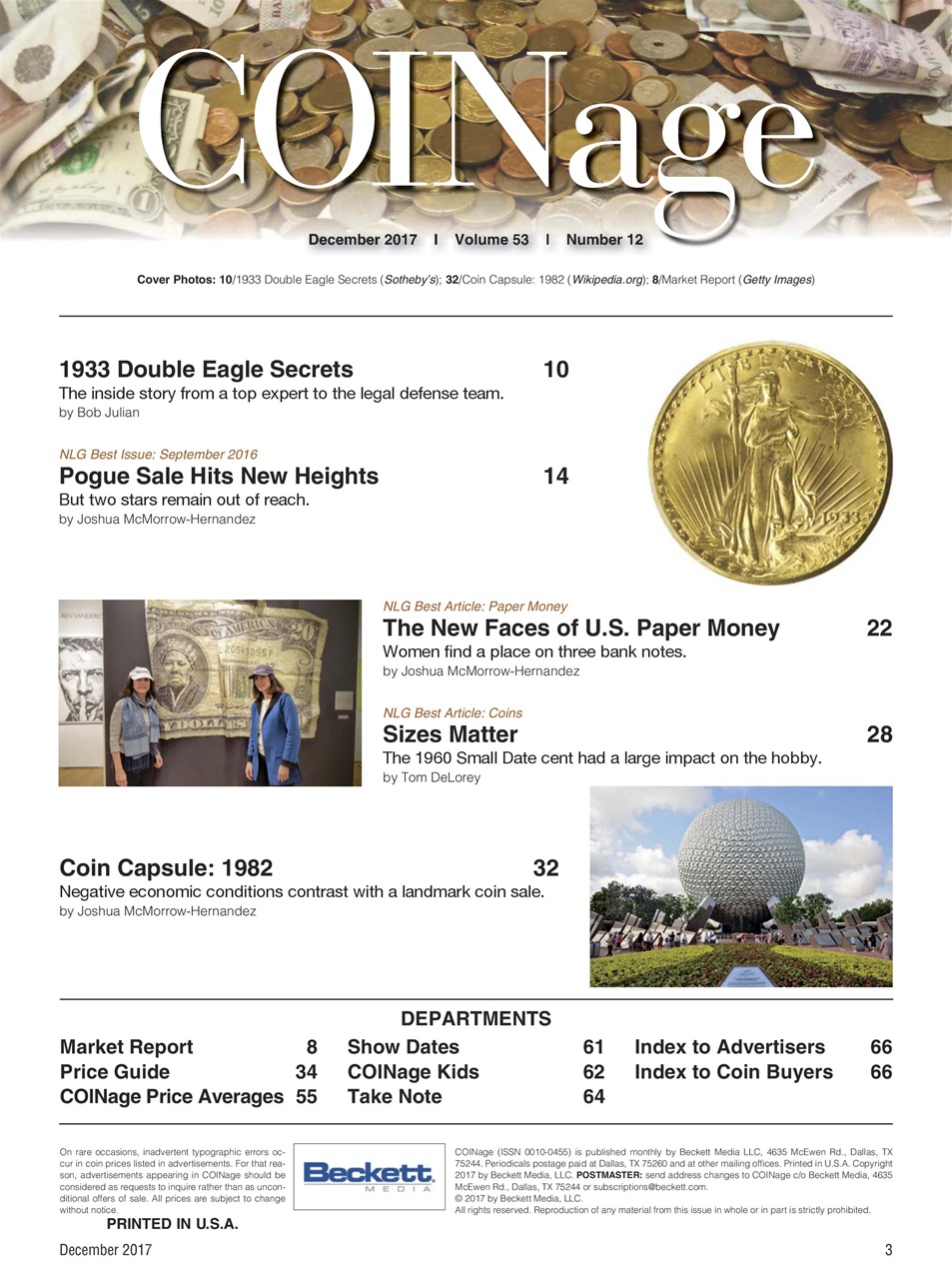COINage Magazine Preview Pages
