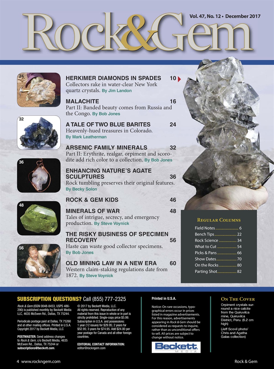 Rock&Gem Magazine Preview Pages
