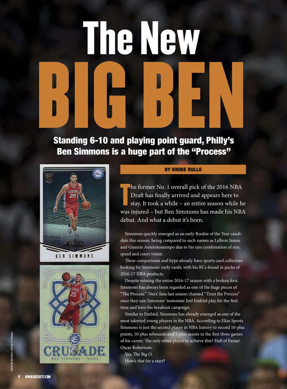 Beckett Basketball Magazine Preview Pages