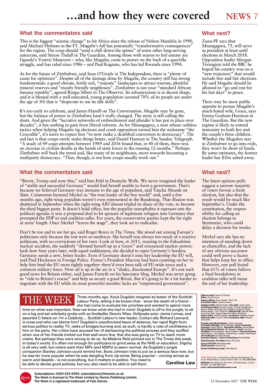 The Week Preview Pages