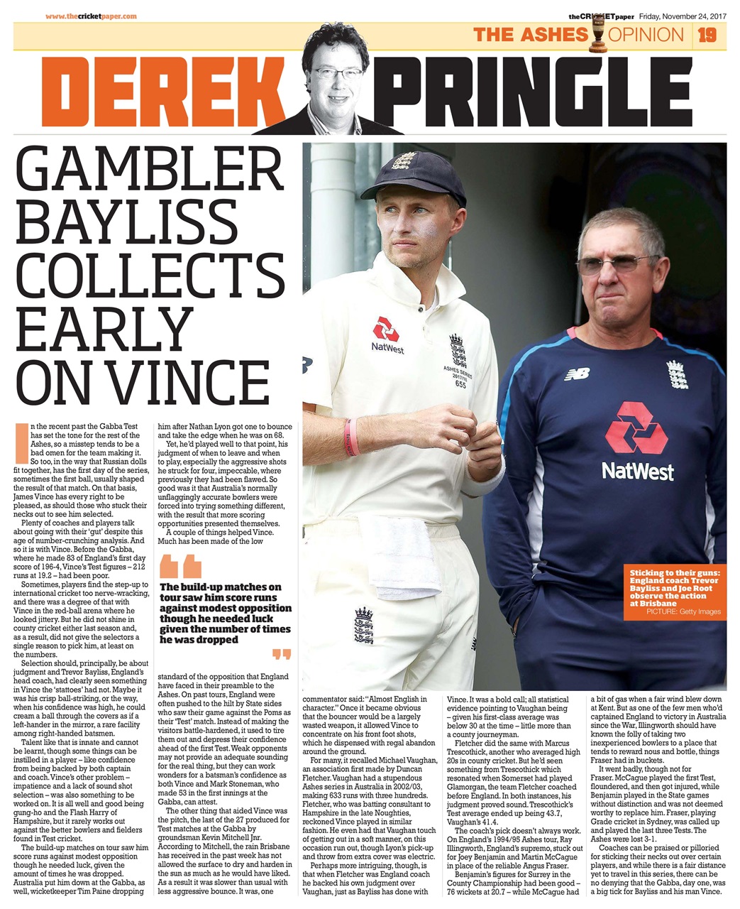 The Cricket Paper Preview Pages