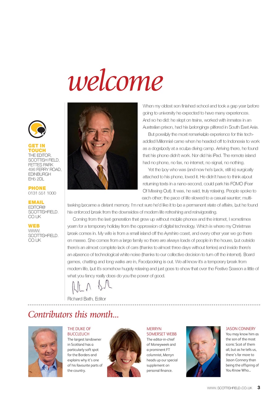 Scottish Field Preview Pages