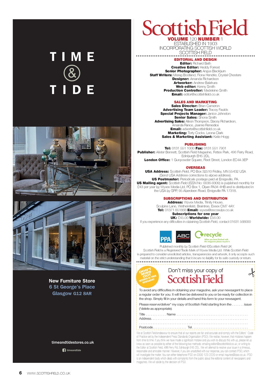 Scottish Field Preview Pages