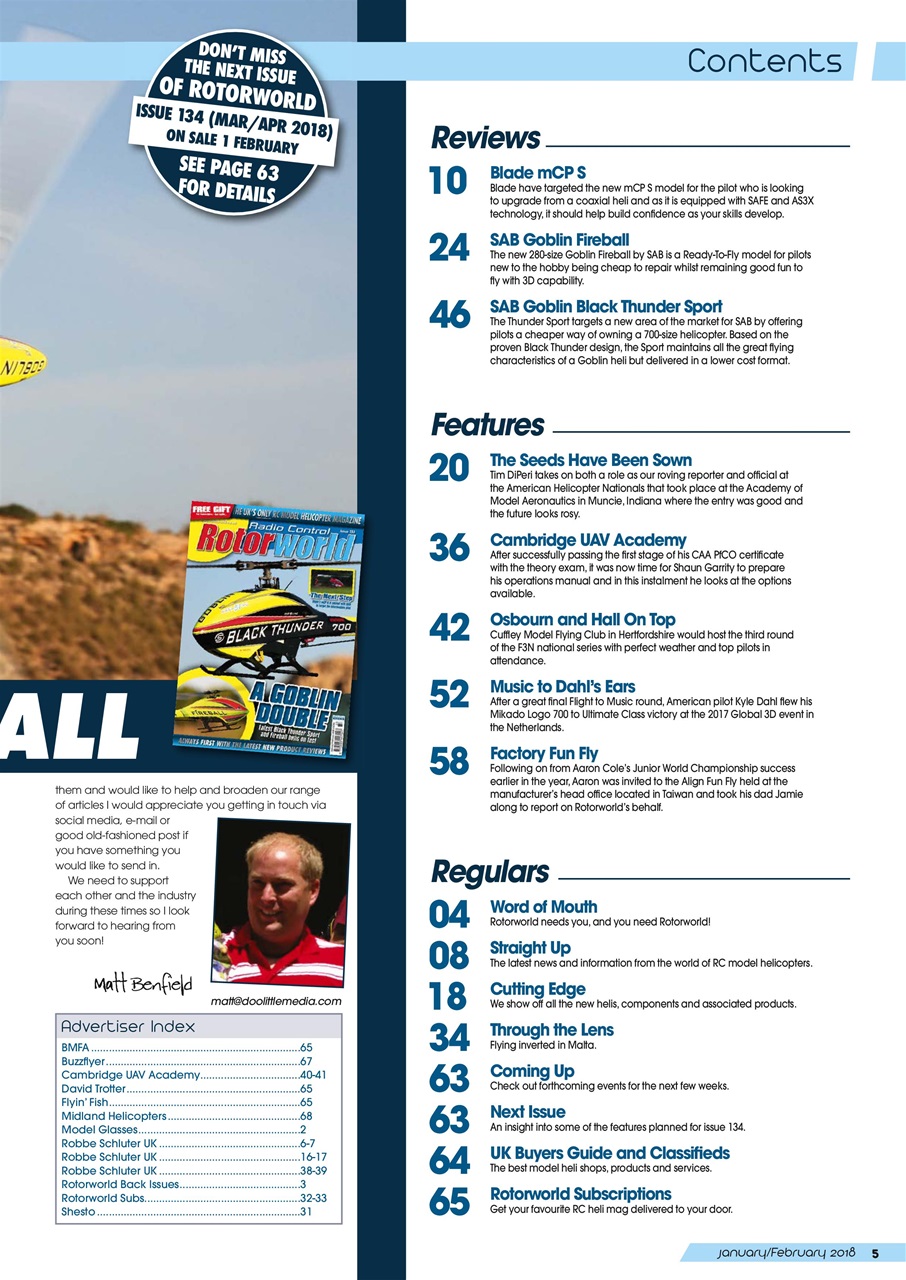 Radio Control Rotor World Preview Pages