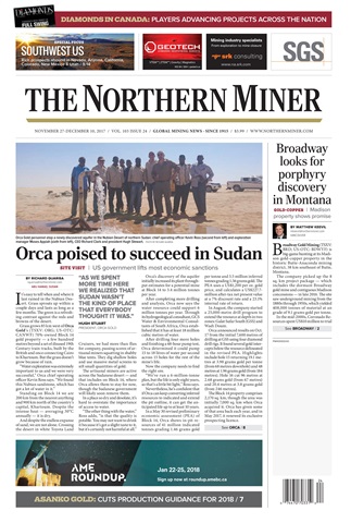 The Northern Miner issue Vol. 103 No. 24