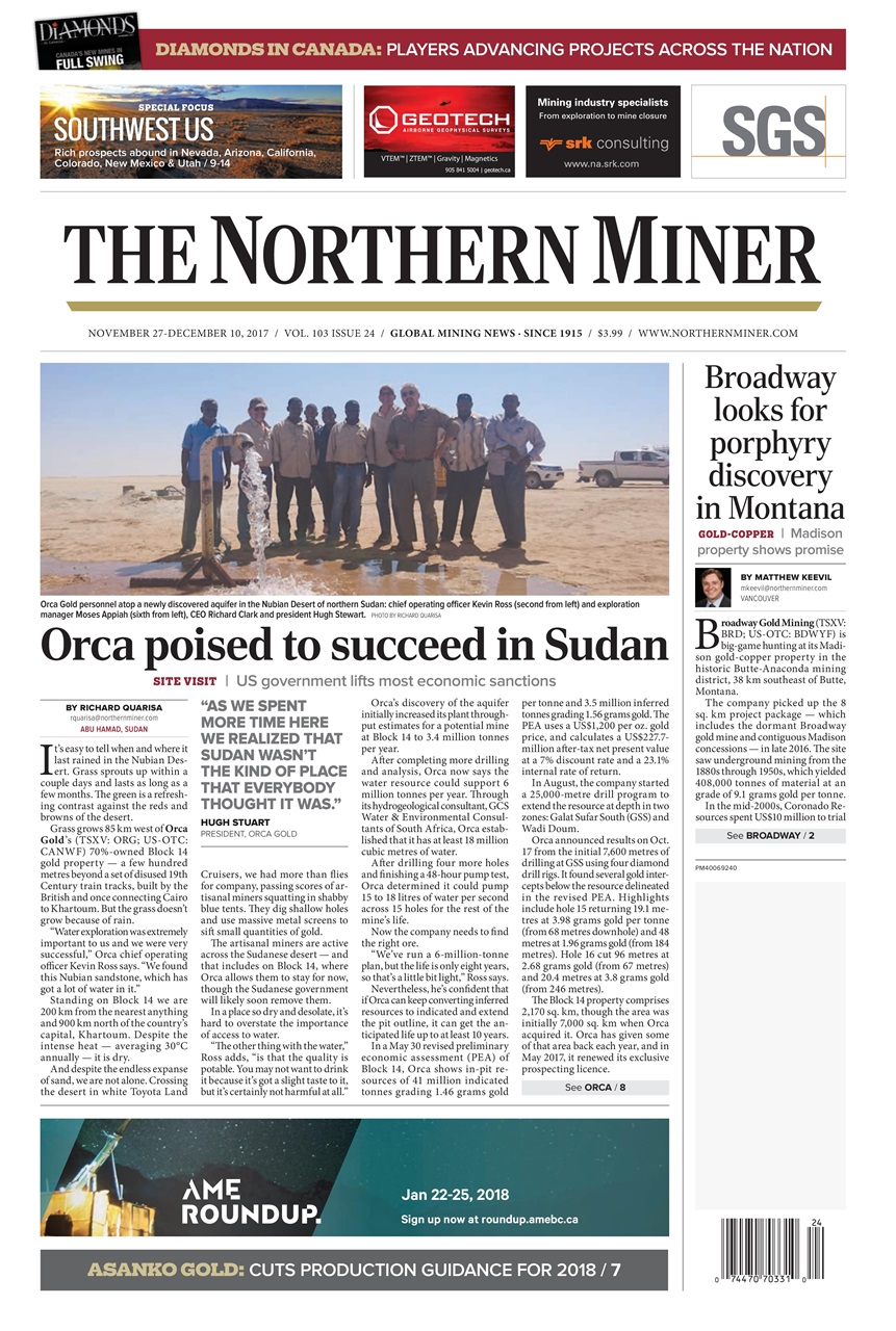 The Northern Miner Preview Pages