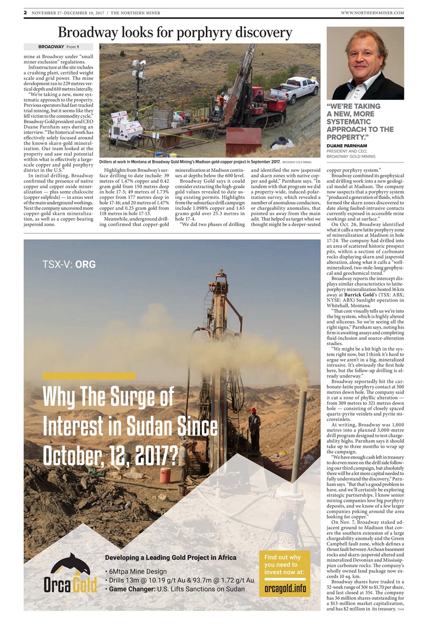 The Northern Miner Preview Pages