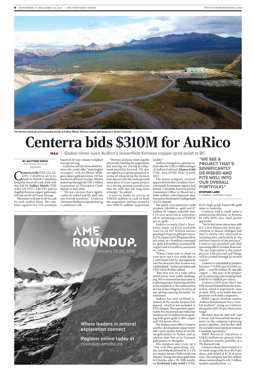 The Northern Miner Preview Pages