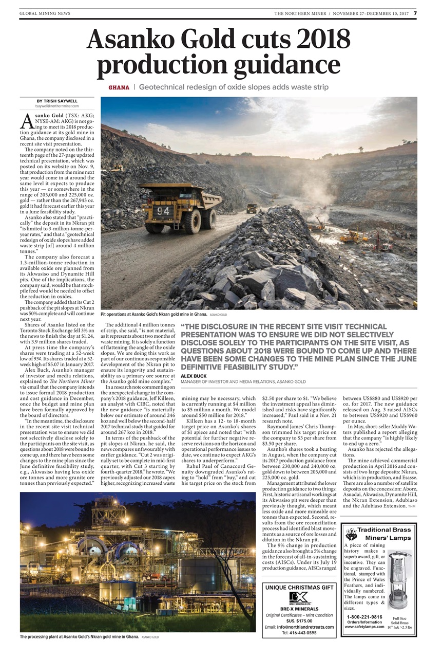 The Northern Miner Preview Pages