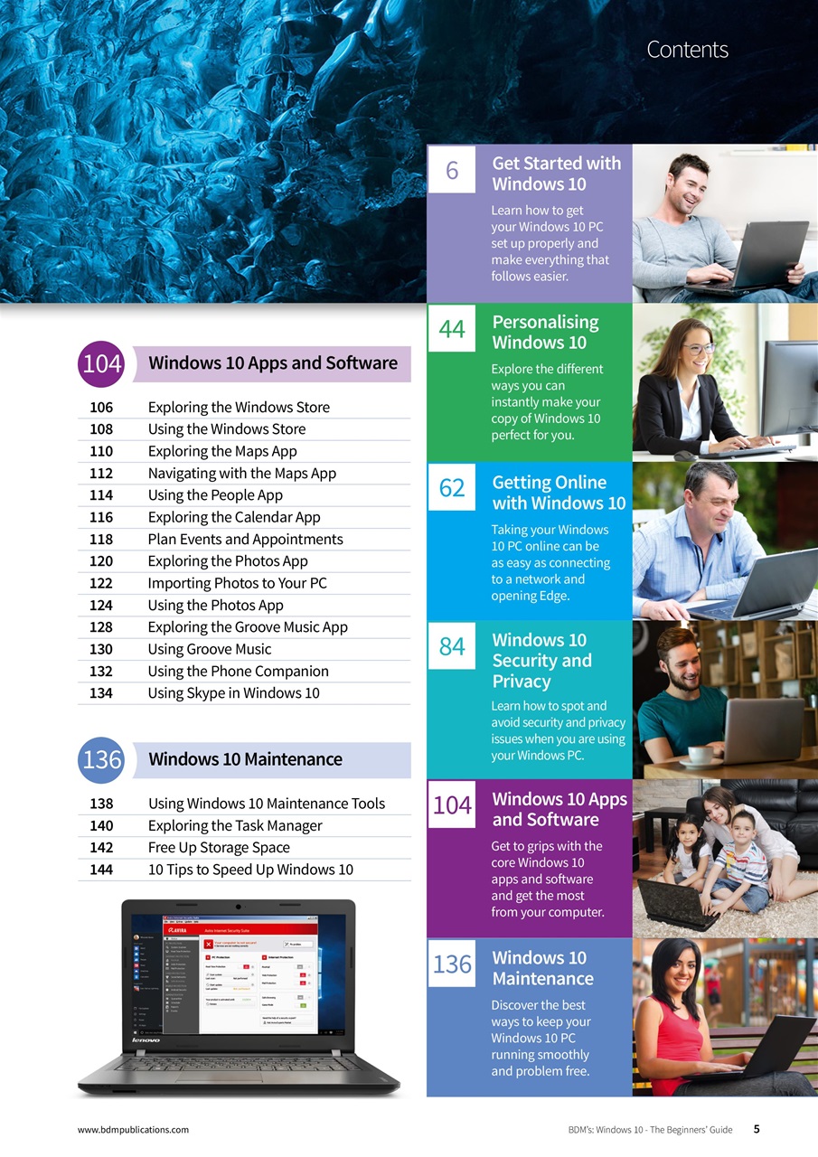 Windows 10 - The Beginners Guide Preview Pages