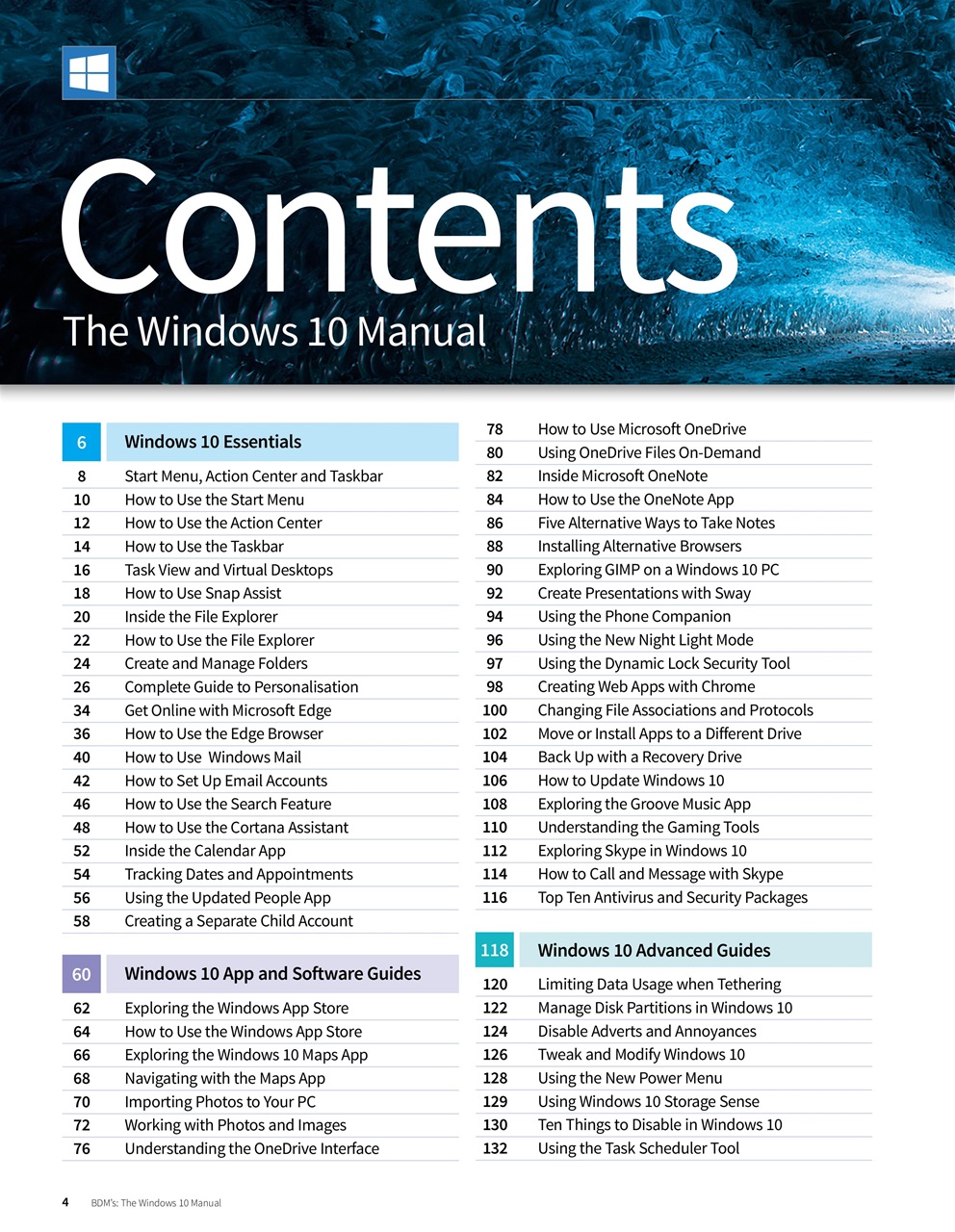 The Windows 10 Manual Preview Pages