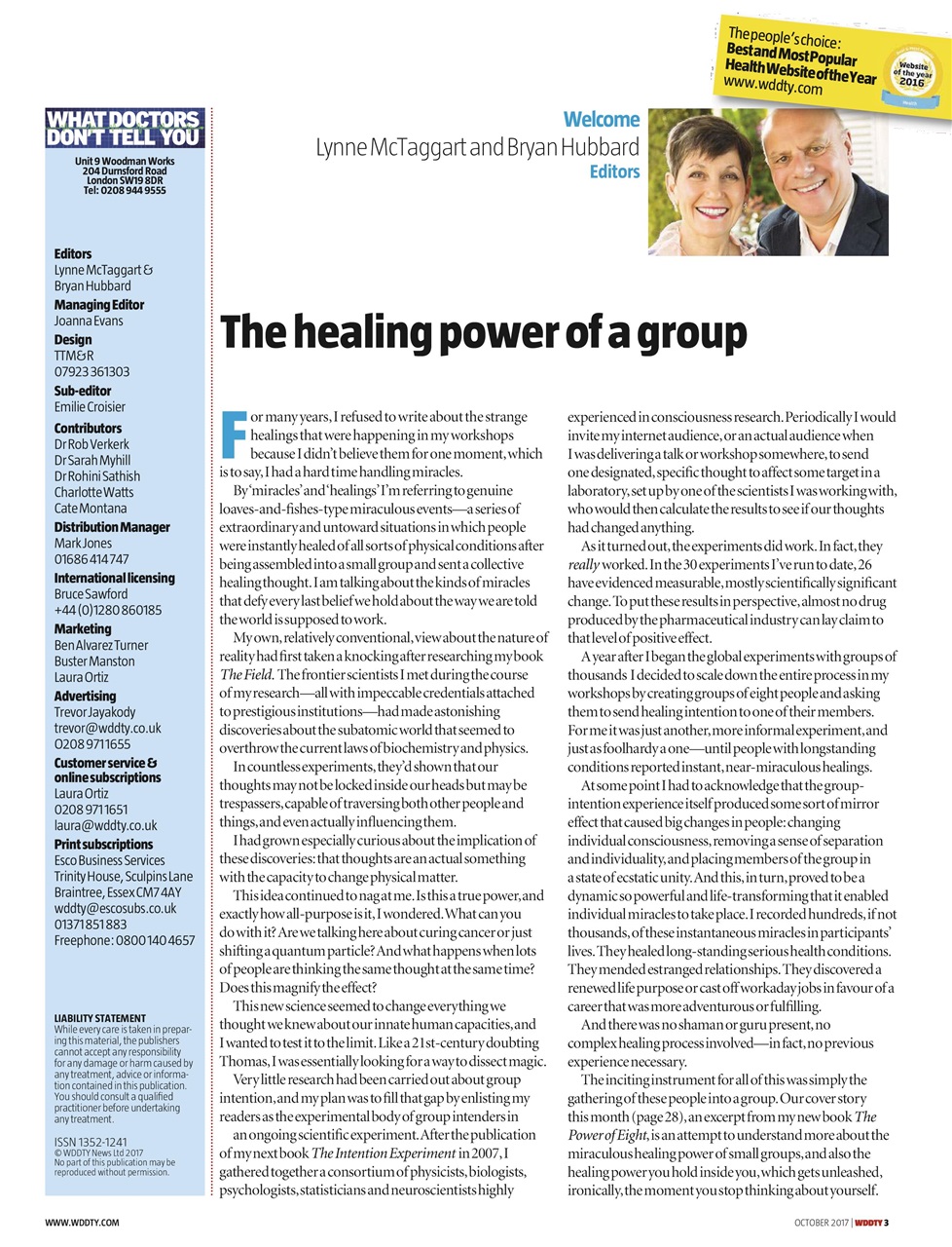 What Doctors Don't Tell You Preview Pages